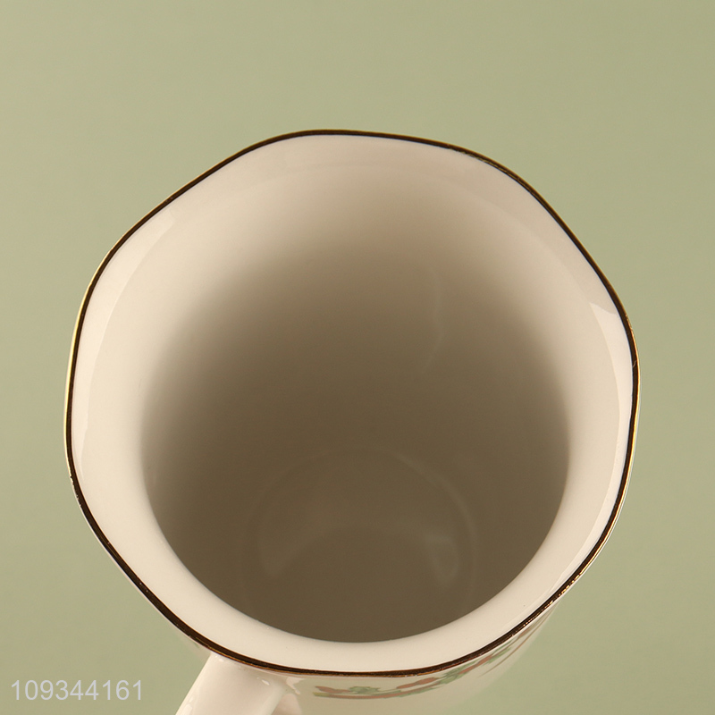 Hot sale ceramic cup Christmas water cup wholesale