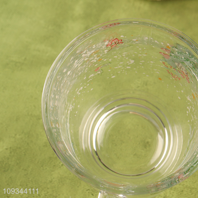 Best sale glass cup clear coffee cup with handle