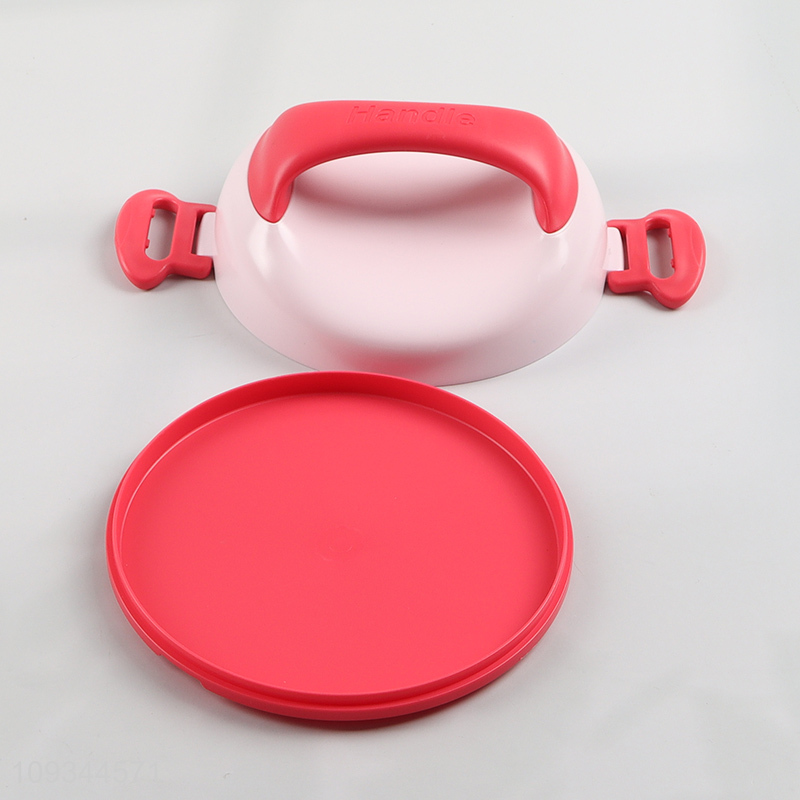 China wholesale round double-layer stainless steel lunch box