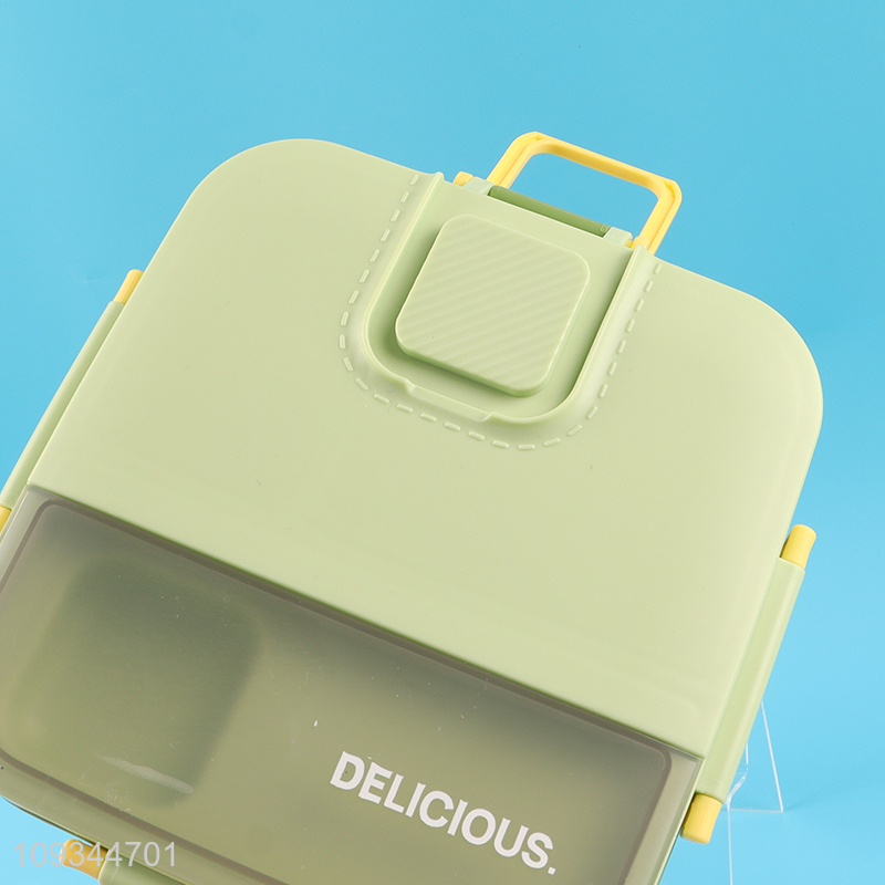 Top sale plastic lunch box with handle