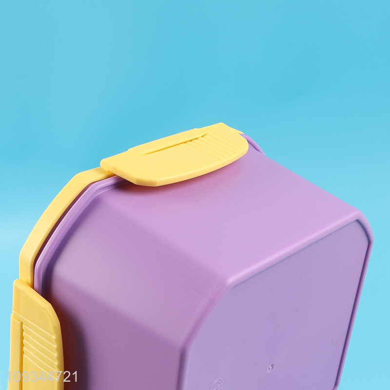 Good quality 1400ml plastic lunch box with cutlery