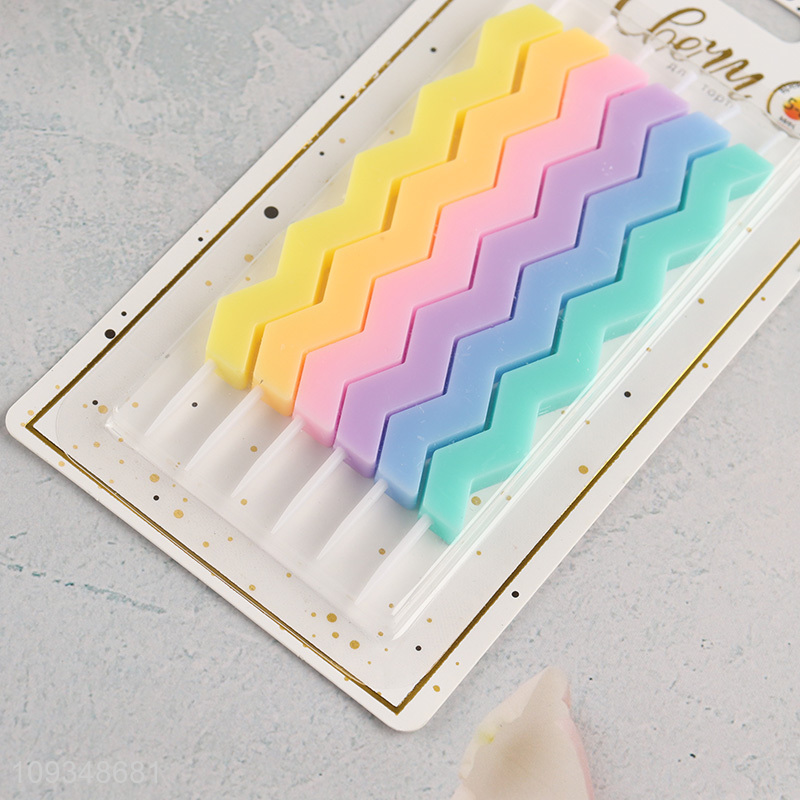 Hot sale multicolor birthday party cake candle