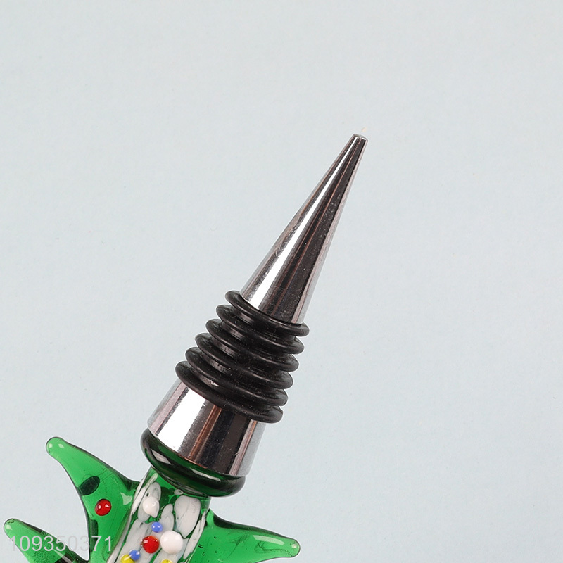 Good selling Christmas wine bottle stopper