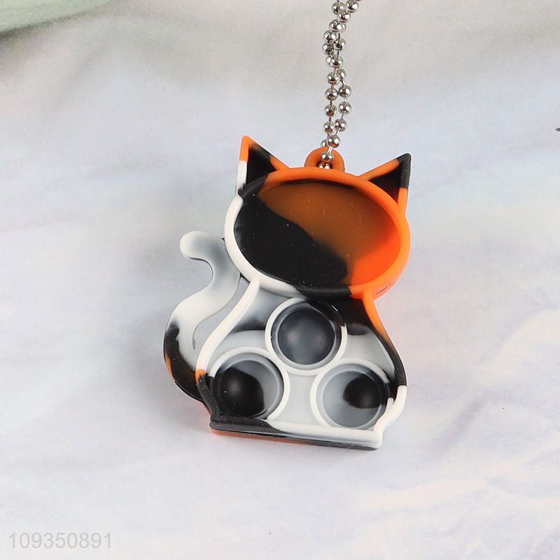 Hot selling Halloween cat keychain key rings