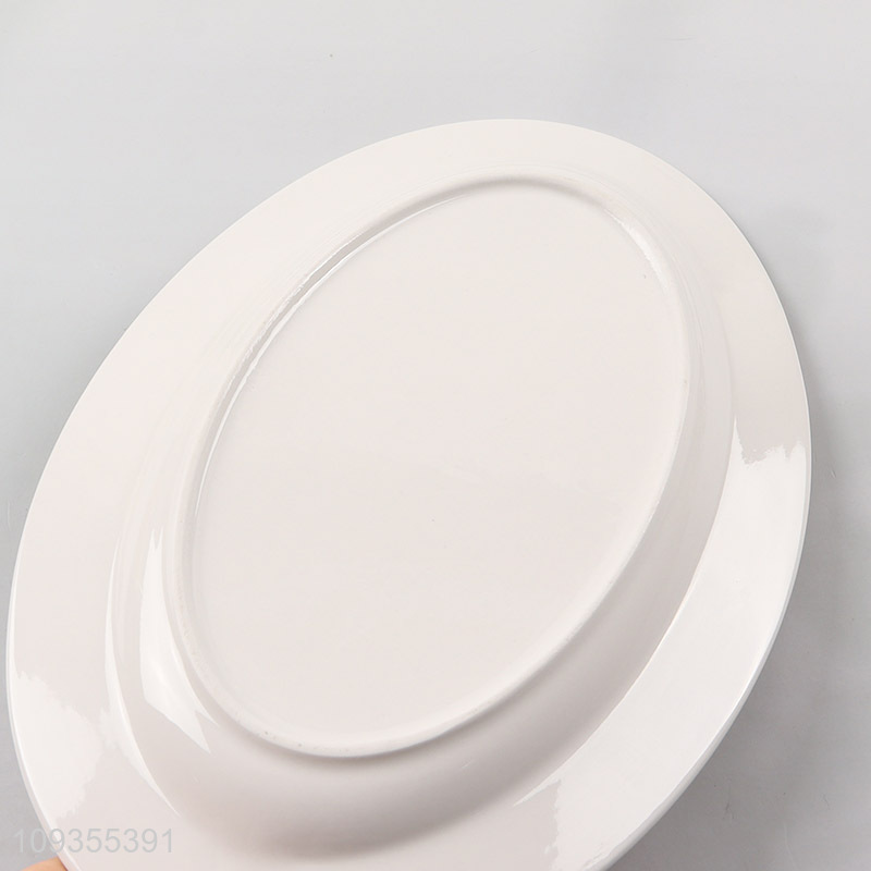 Latest products   10-inch oval fish plate for sale