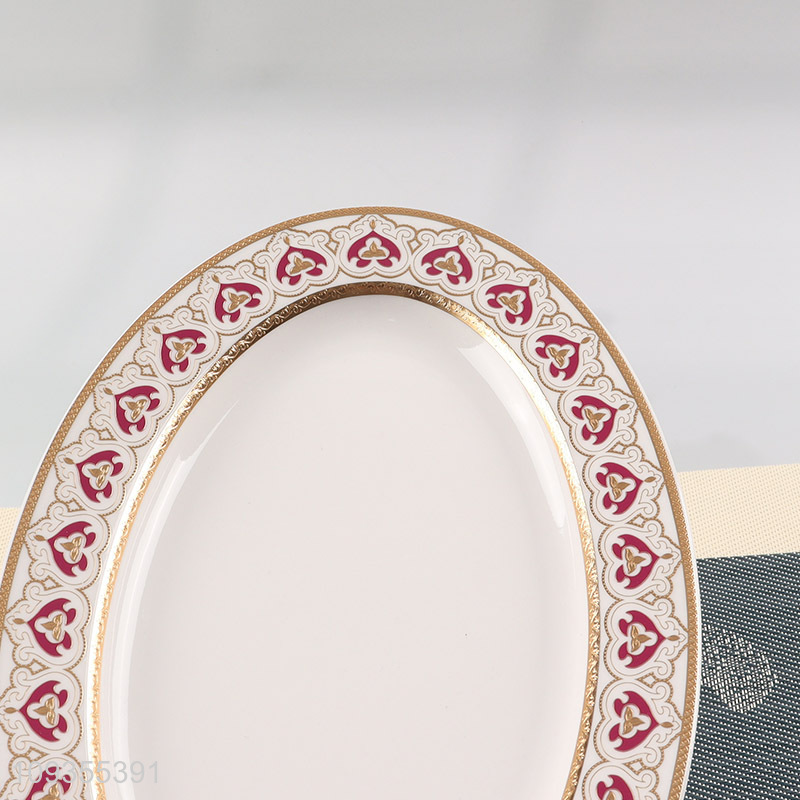 Latest products   10-inch oval fish plate for sale
