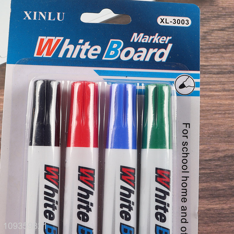 Good quality 4pcs erasable white board marker