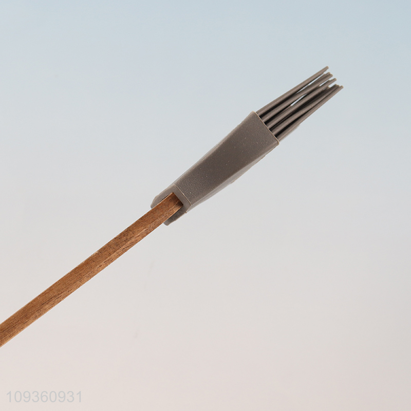 Online wholesale wooden handle silicone brush oil brush