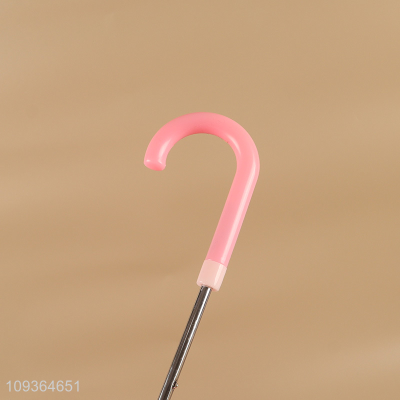 Low price pink butterfly waterproof children umbrella