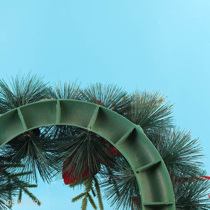 China wholesale Christmas decoration hanging Christmas wreath