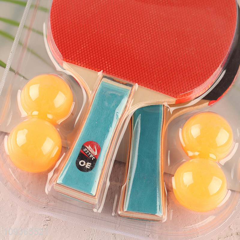 Low price professional sports table tennis racket set