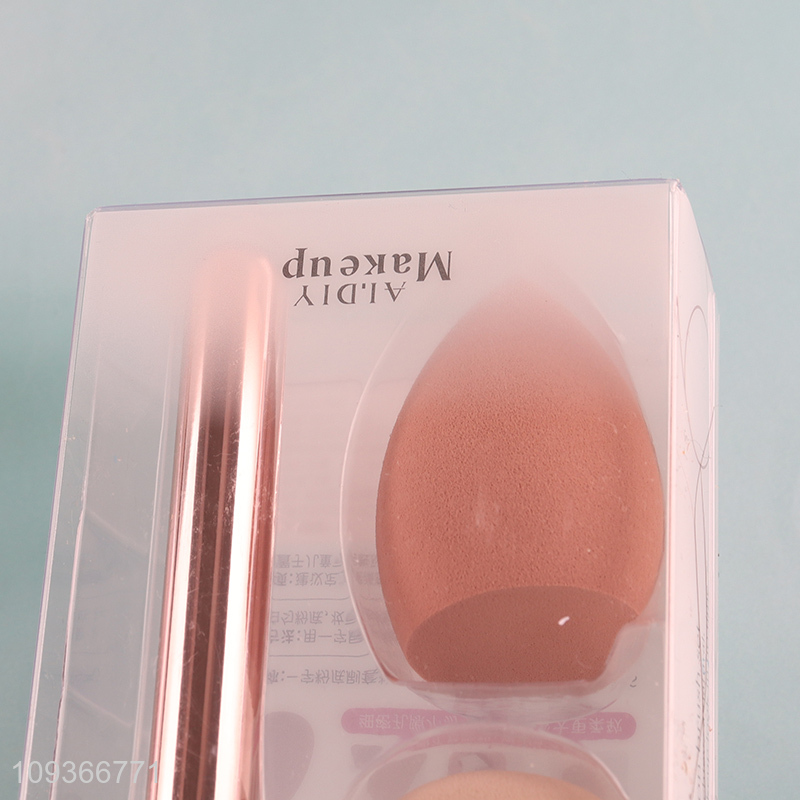 Latest products foundation brush makeup puff set