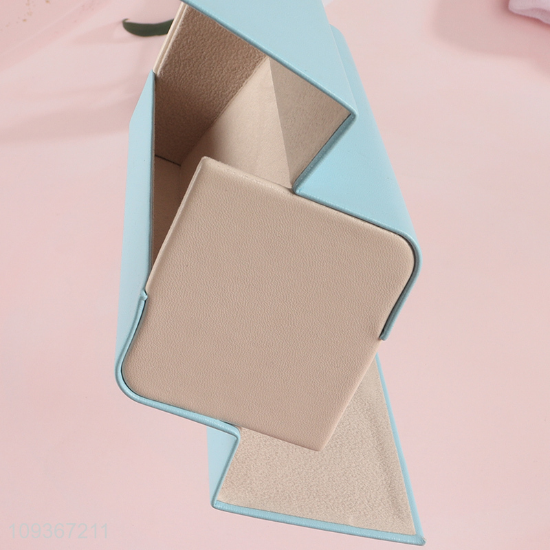 New product blue pu glasses case glasses box