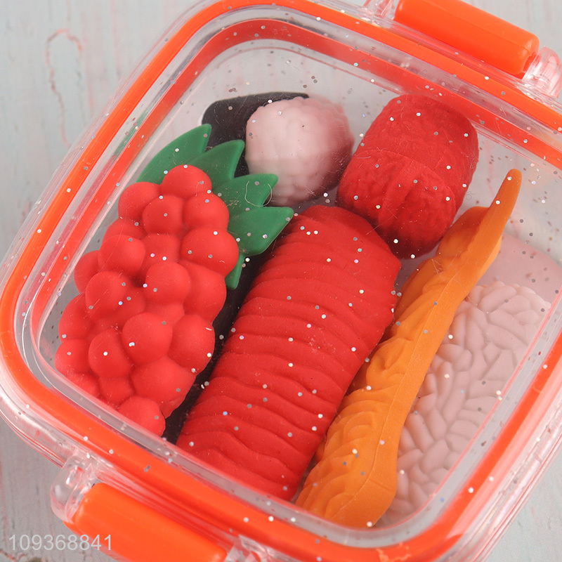 Good quality tpr school students stationery eraser set