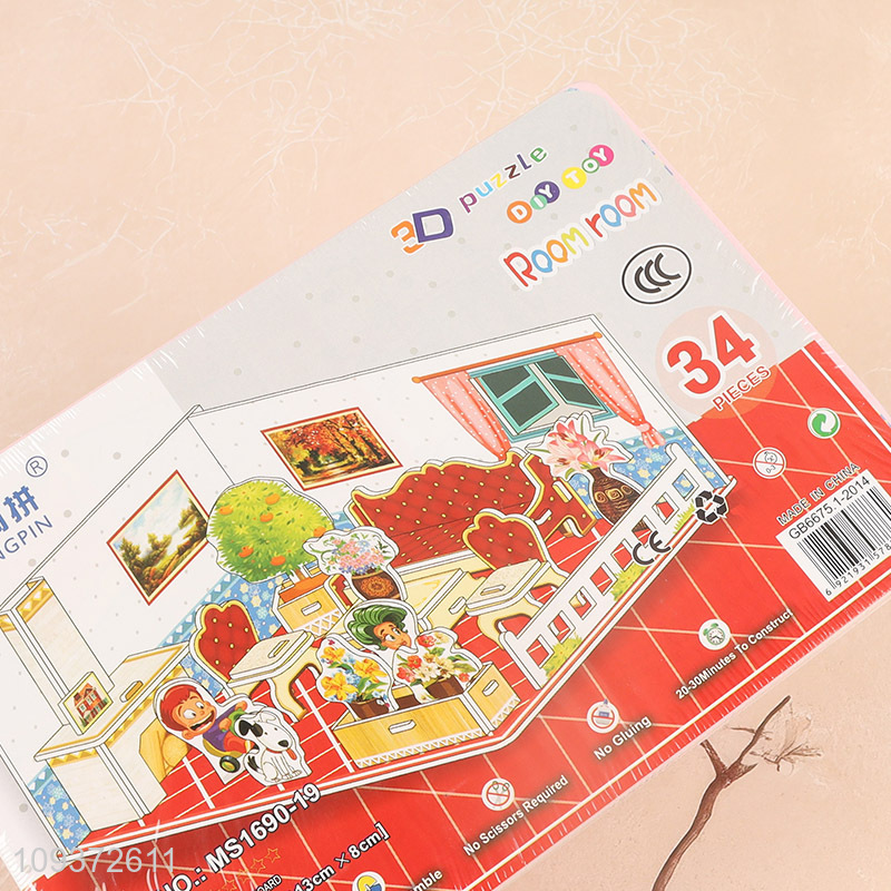 Top products 3d diy puzzle toys jigsaw toys