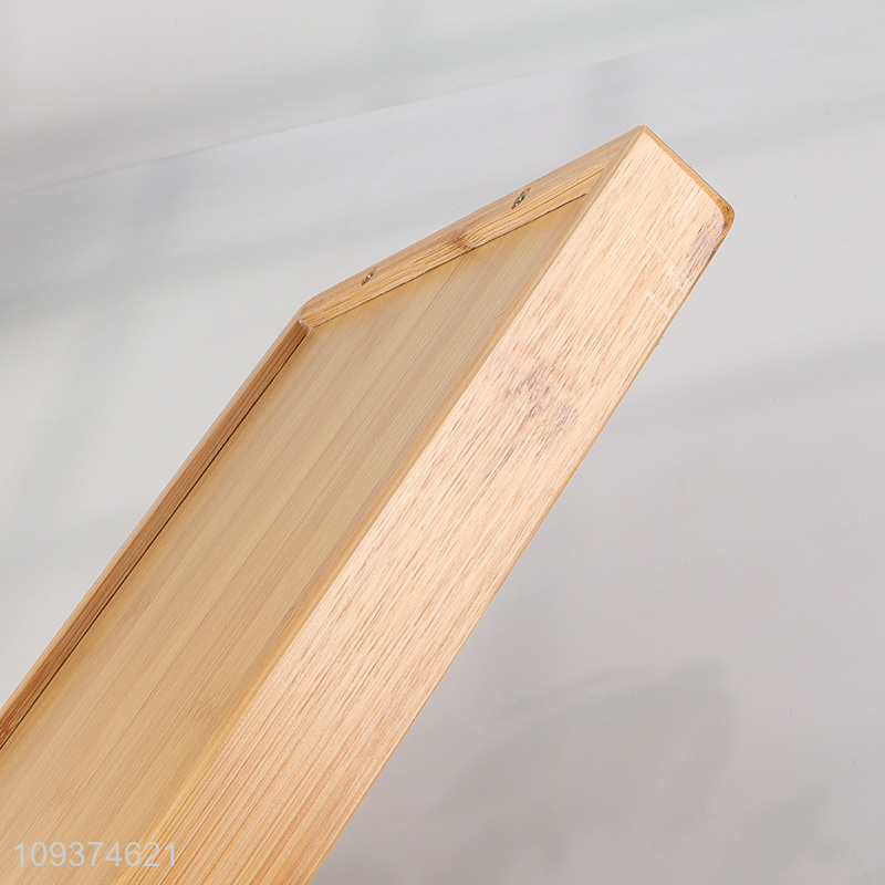 Top selling rectangle bamboo storage tray wholesale