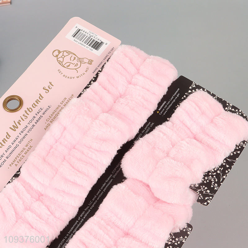 Good selling face washing headband waistband set