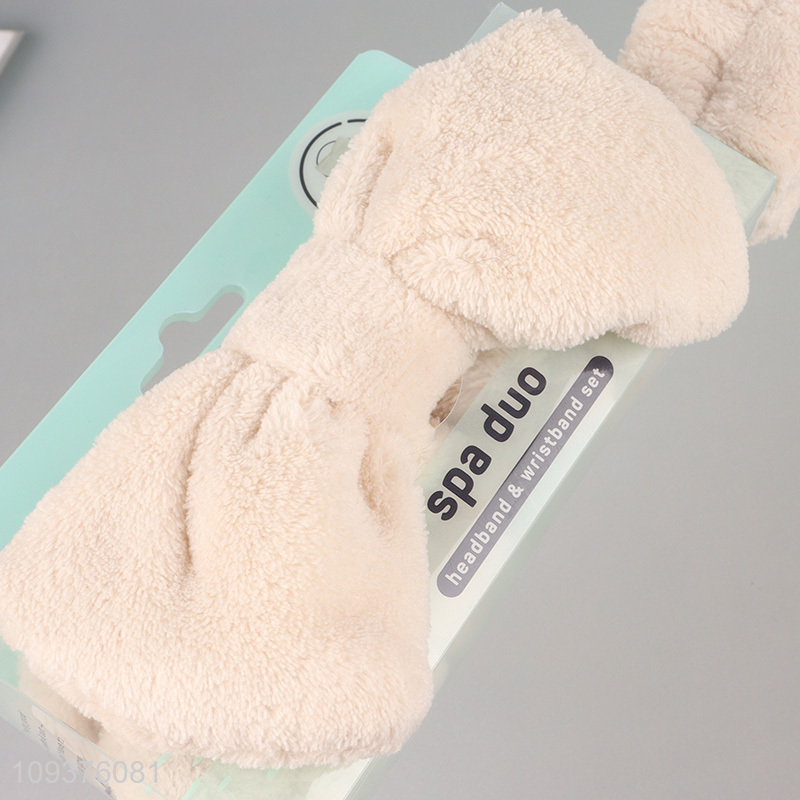 Factory direct sale face washing headband spa headband