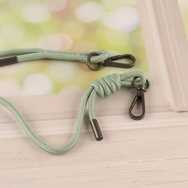 Factory price portable green water bottle lanyard