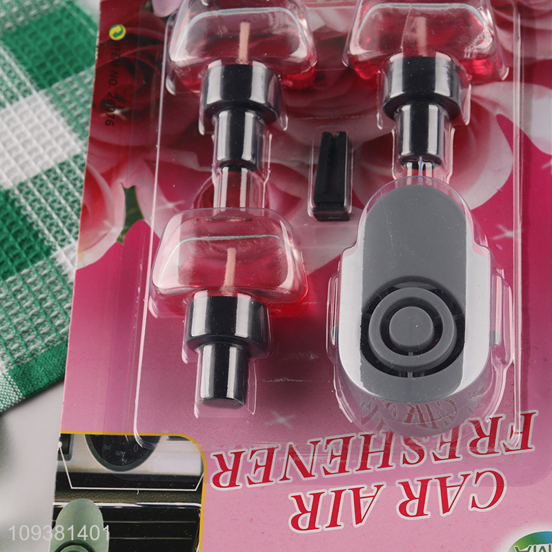 Hot sale rose car air outlet perfume wholesale