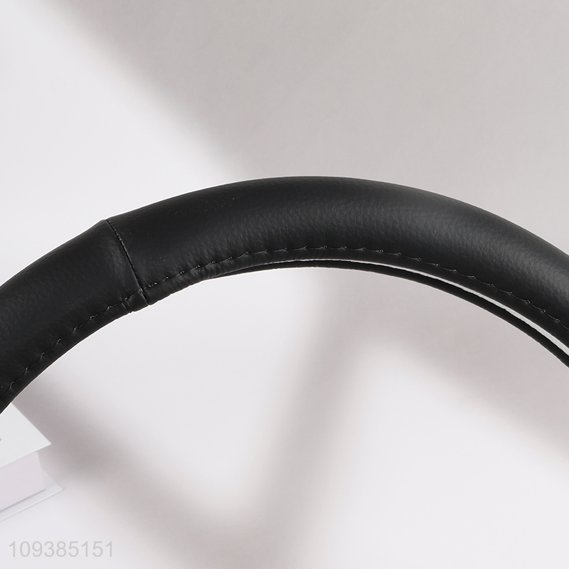Top selling multicolor pu car steering wheel cover wholesale