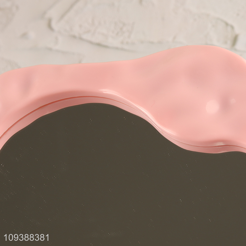 Top quality pink makeup mirror cosmetic mirror