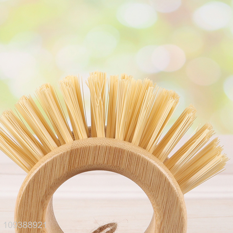 China factory round pot brush dish washing brush for kitchen