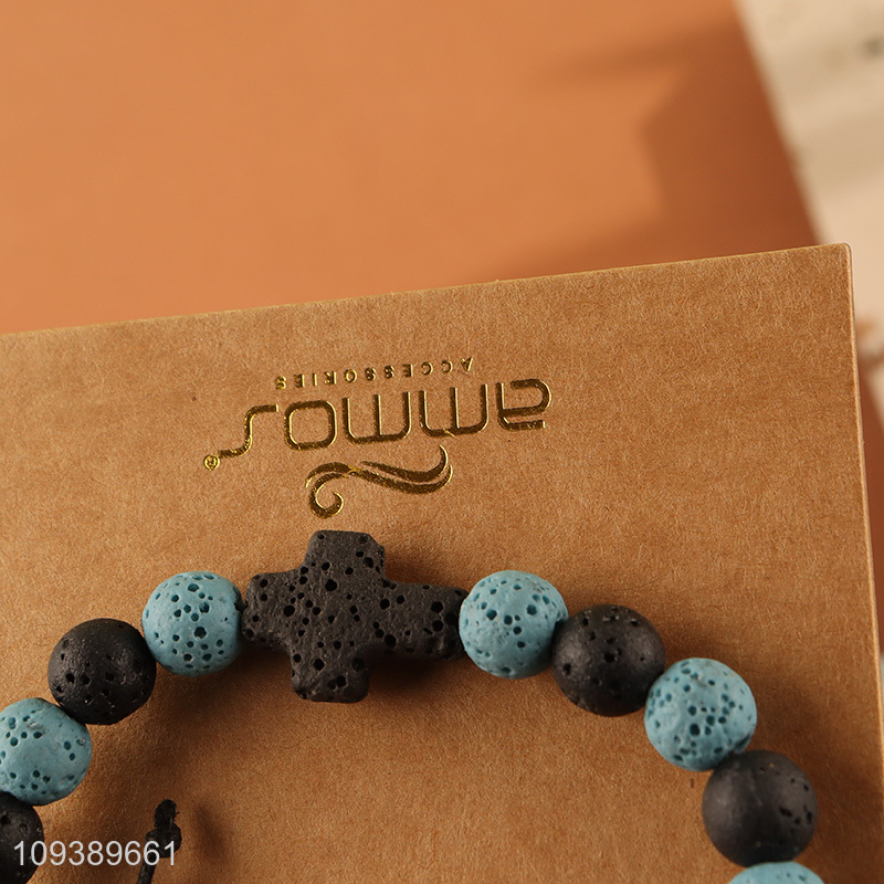 Good quality fashion jewelry stone bracelet for men women