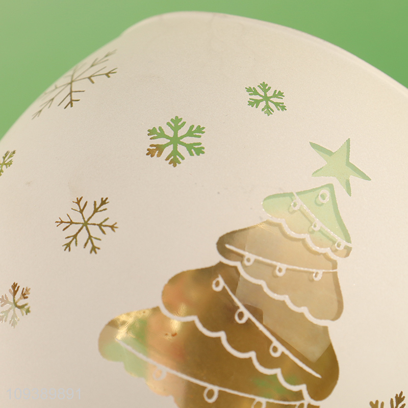 Hot items Christmas glass candle jar holder candle cup