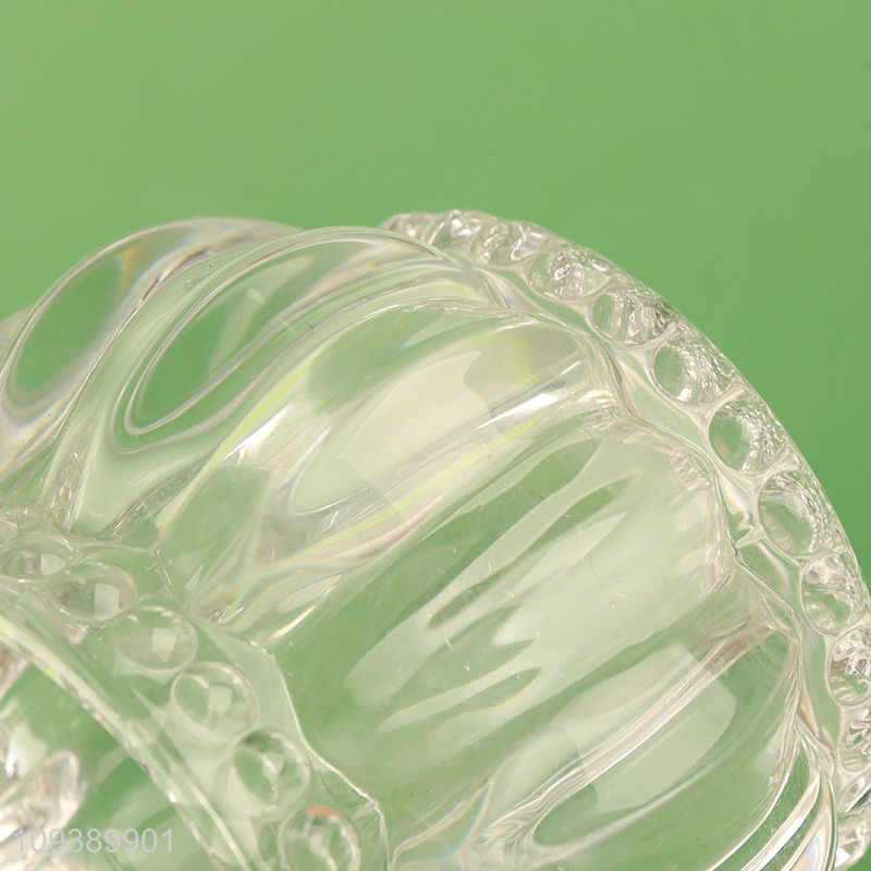 Popular products clear glass candle jar holder candle cup