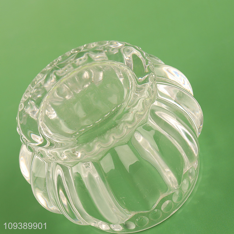 Popular products clear glass candle jar holder candle cup