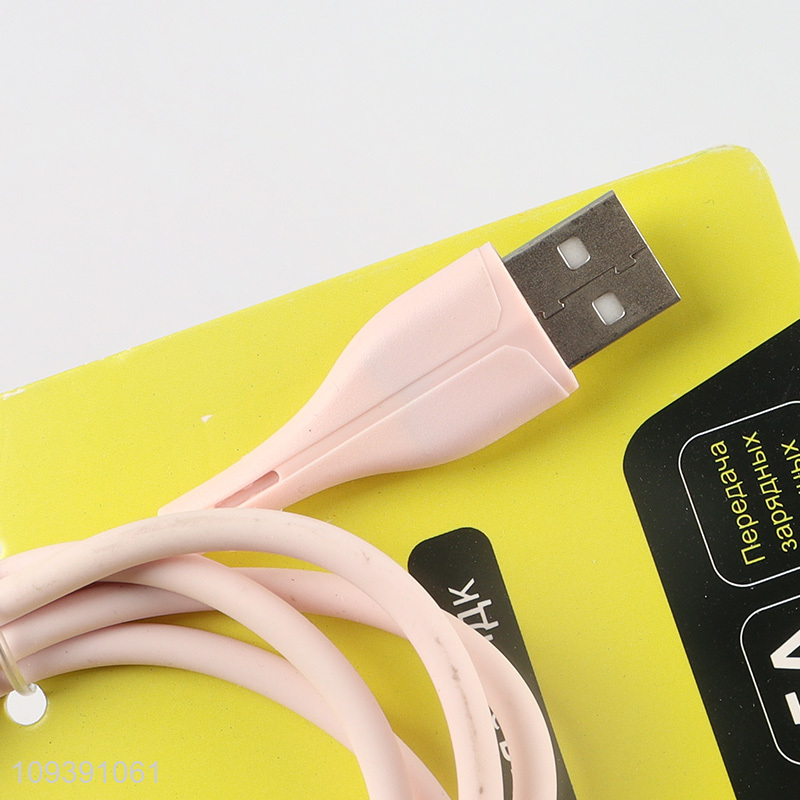 China wholesale 1m pink usb charge iPhone data cable