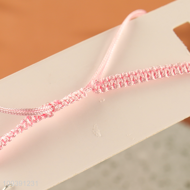Low price pink handmade fashion jewelry bracelet