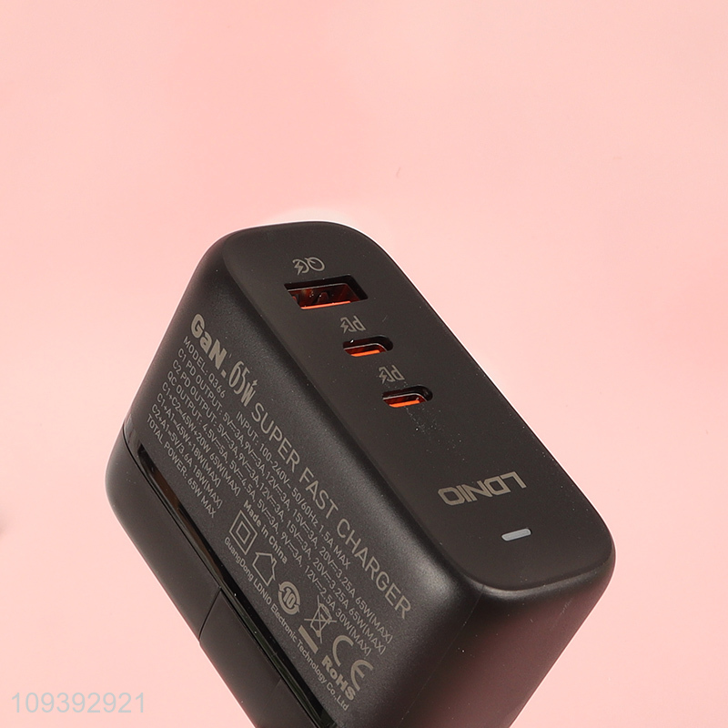 Factory supply compact 65w usb-c fast charger