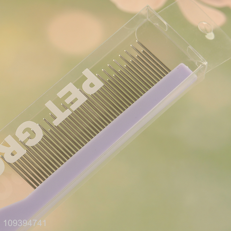 Good selling multicolor pet grooming tool pet comb