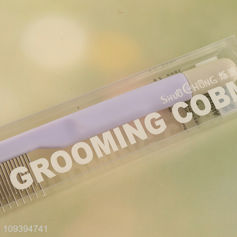 Good selling multicolor pet grooming tool pet comb