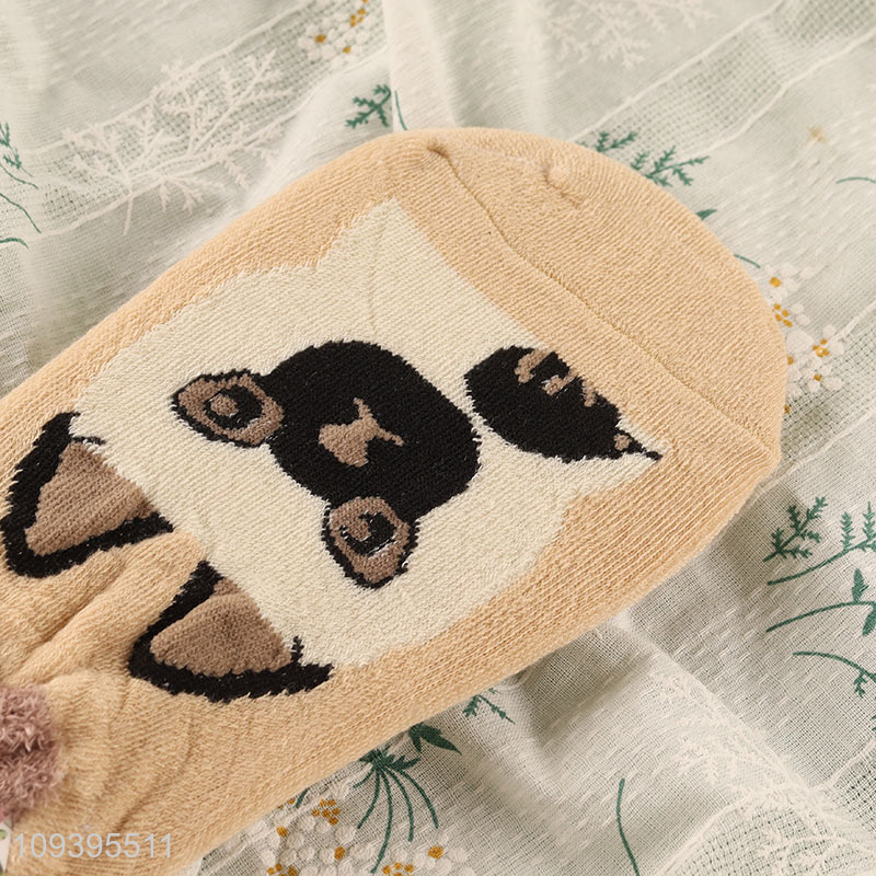 Factory supply stretchy polyester cartoon animal boat socks