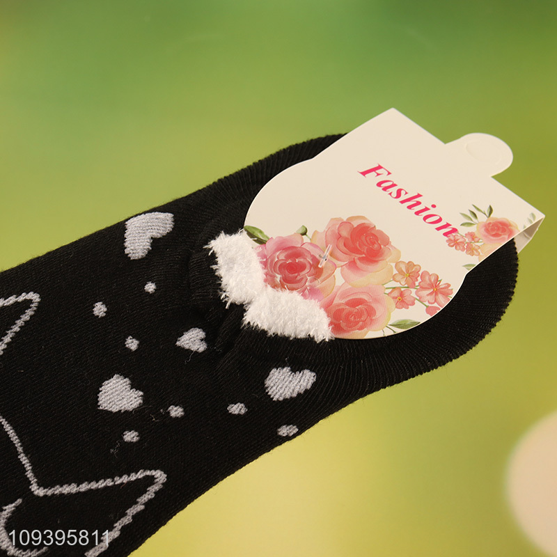Popular products playful cartoon animal daily wear polyester boat socks