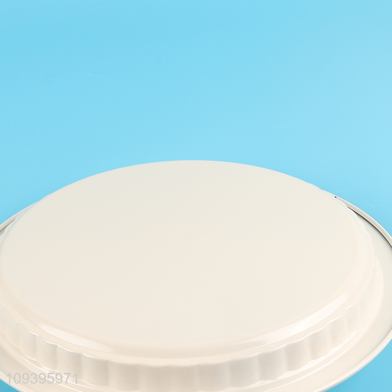 New product carbon steel shallow round baking pan