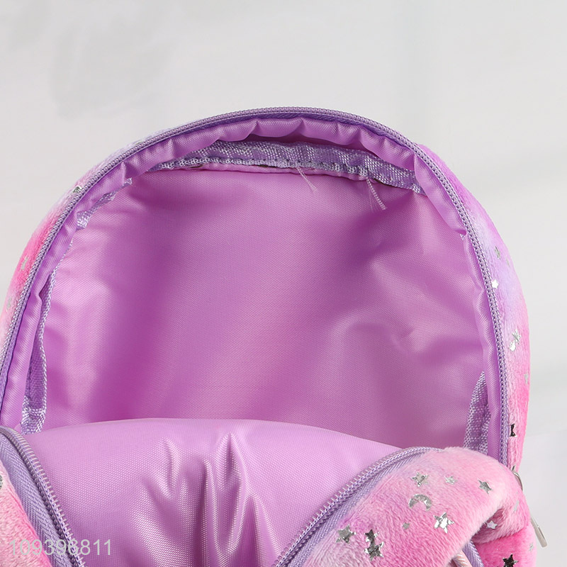 Latest products   pink plush girls mini school bag