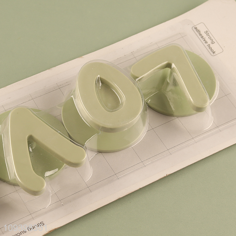 Hot selling love letter sticky hook adhesive hook