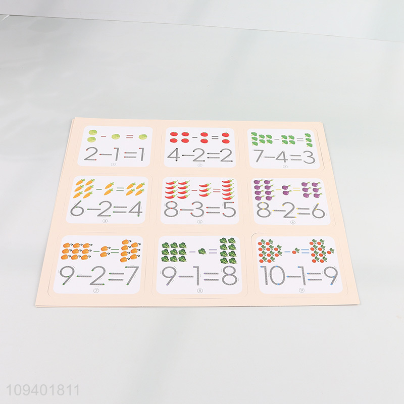 Top products magnetic drawing board with number puzzle