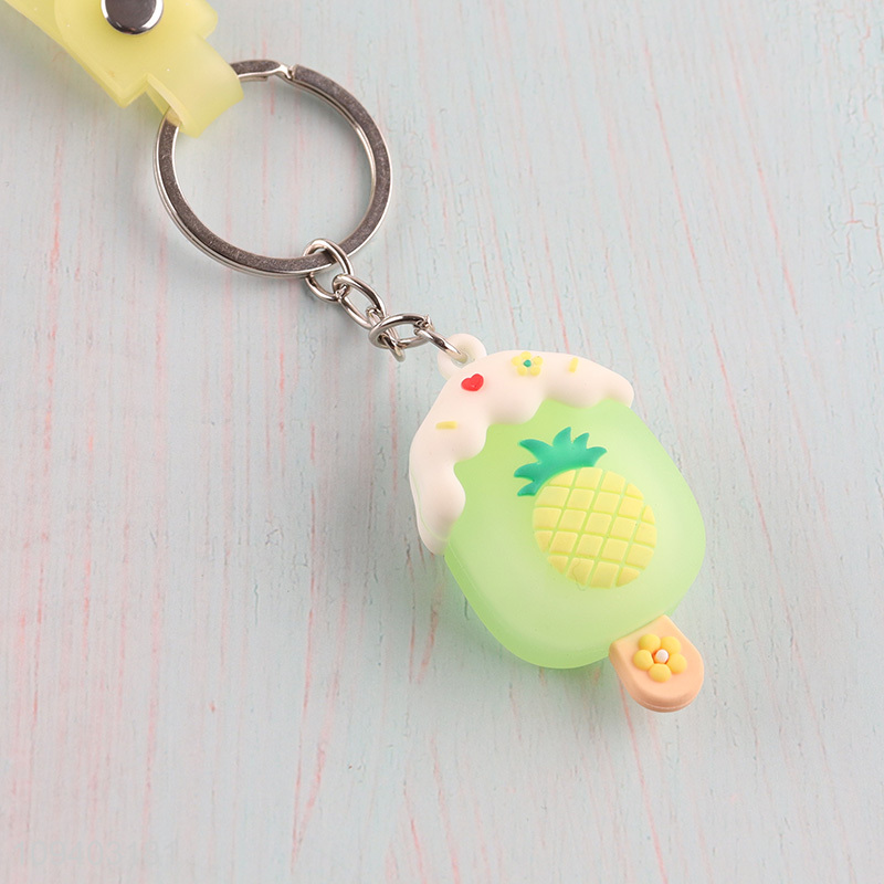 Good price popsicle shape silicone key chain key rings