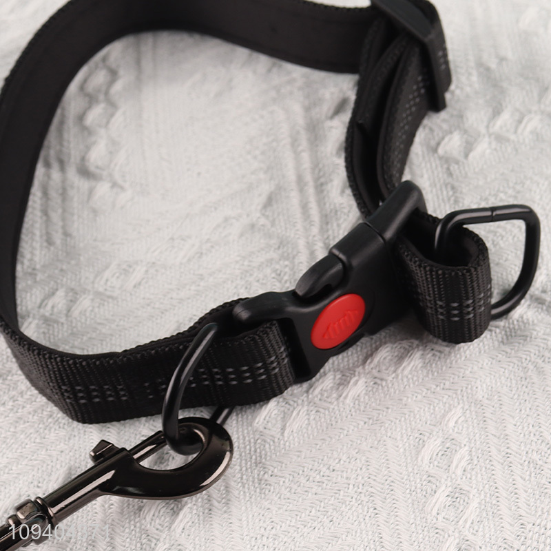 Low price dog harness and leash set with padded handle
