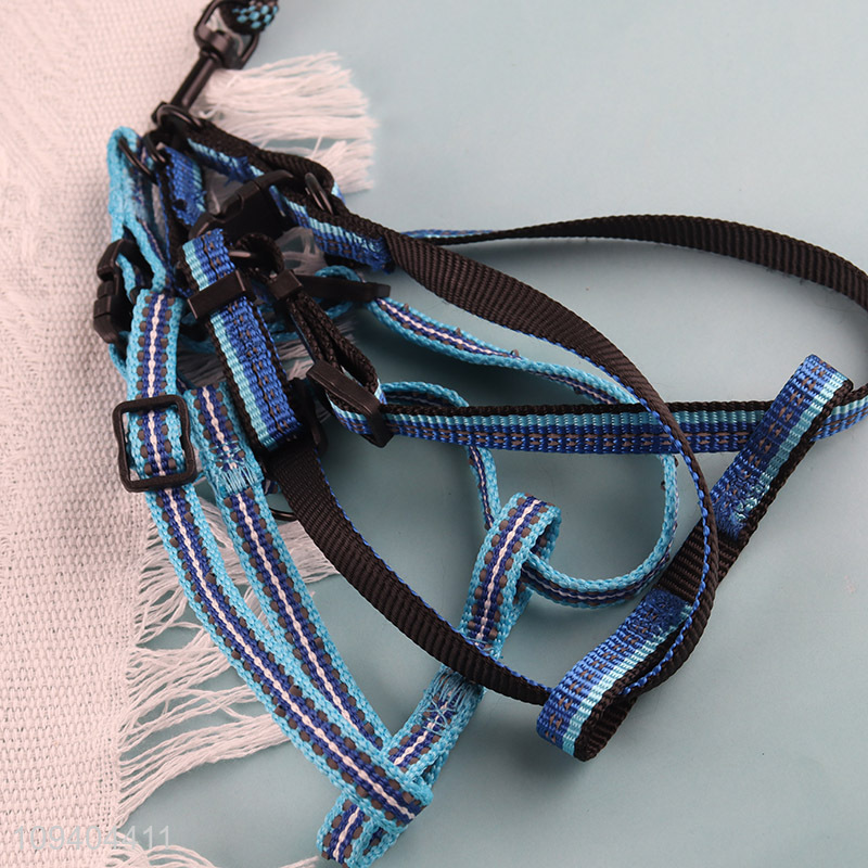 Latest products adjustable outdoor dog harness and leash set