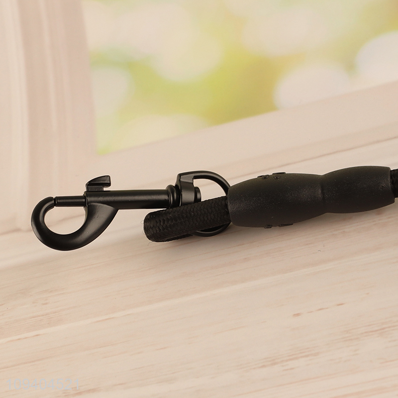 Good price black elastic pet dog leash