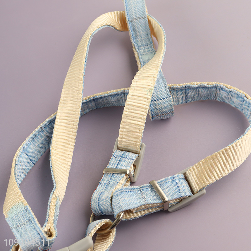 Good quality cartoon cute dog harness and leash set