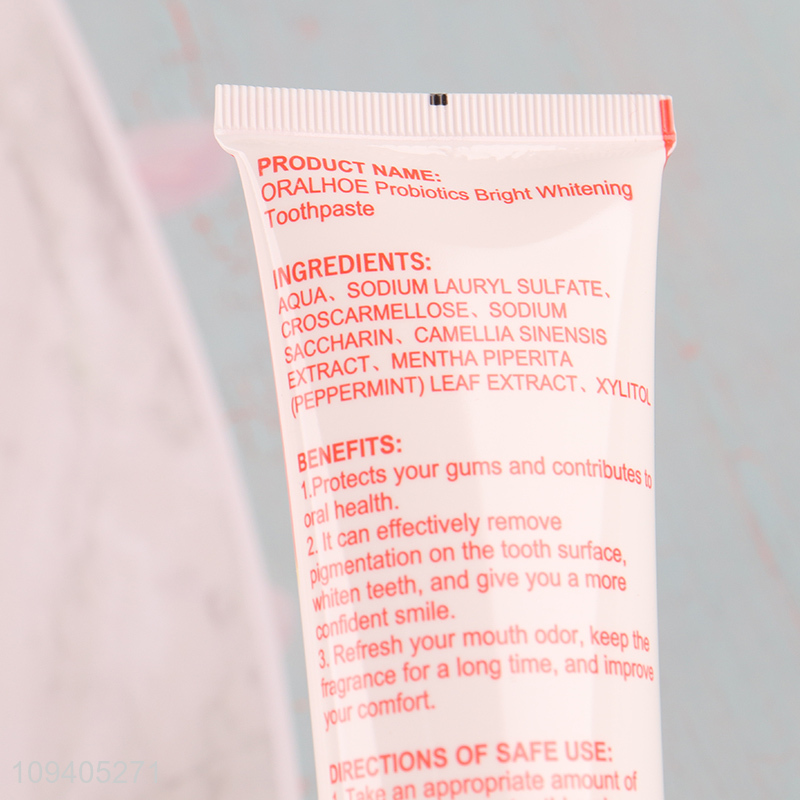 China factory probiotic brightening toothpaste for oral care