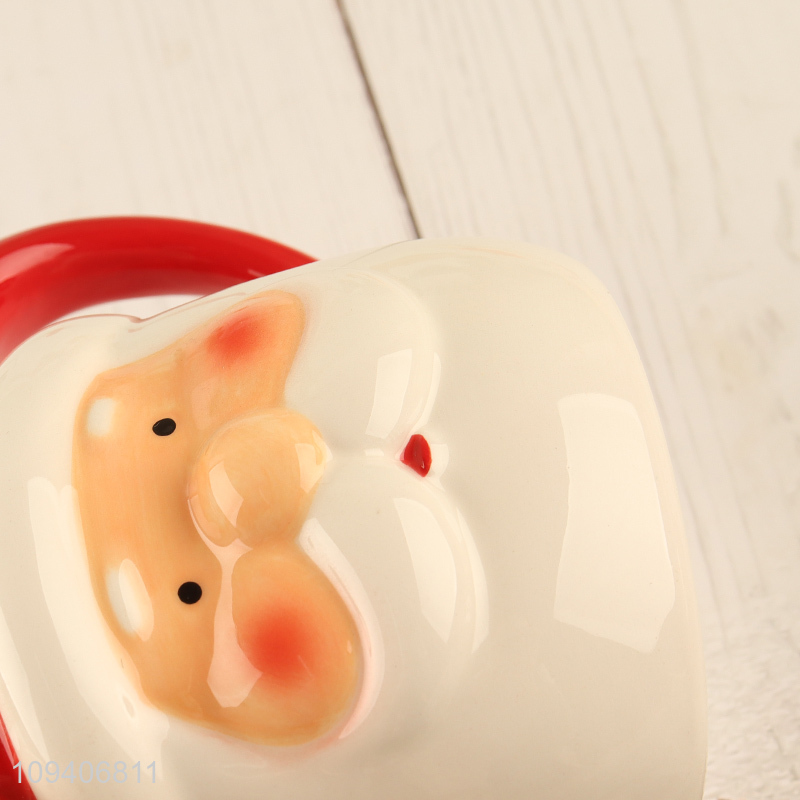 China supplier Santa Claus ceramic cup water cup