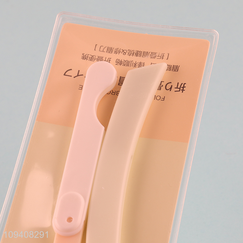 Good selling foldable eyelash comb eyebrow razor